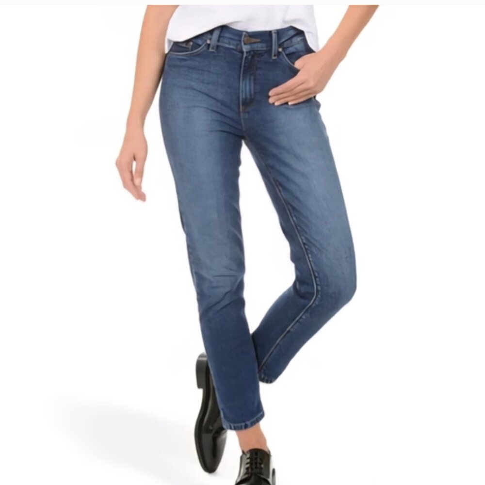 Mott & Bow Ridge Tapered MOM Jeans High Waisted Dark Wash  32 x 28